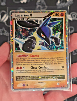 Lucario LV. X DP12 Black Star Promo - Diamond and Pearl Holo - MP - Pokemon TCG - Image 2
