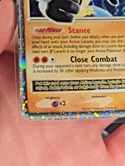 Lucario LV. X DP12 Black Star Promo - Diamond and Pearl Holo - MP - Pokemon TCG - Image 3
