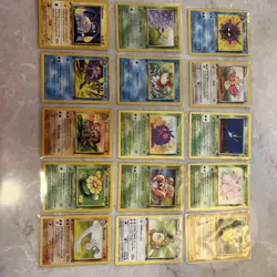 Pokemon WOTC 1st Edition Bulk Commons And Uncommons Conditions Vary 15 Card lot - Image 1