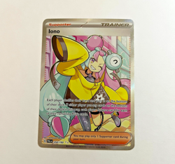 Iono Pokemon TCG Paldea Evolved Holo Ultra Rare Full Art 254/193 - Image 1