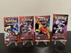 (Lot of 4) Pokemon TCG Booster Pack | Destined Rivals | New Sealed | Art Set - Image 1