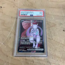 2025 POKEMON DRI EN-DESTINED RIVALS ULTRA RARE TEAM ROCKET'S MEWTWO EX PSA 9 - Image 1