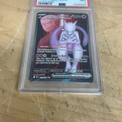 2025 POKEMON DRI EN-DESTINED RIVALS ULTRA RARE TEAM ROCKET'S MEWTWO EX PSA 9 - Image 3