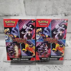 Pokemon TCG Scarlet & Violet Destined Rivals Sealed Booster Bundle Box Lot of 2 - Image 1