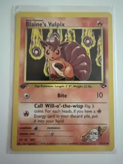 Blaine's Vulpix 66/132 1st Edition Common Excellent Condition Gym Challenge WOTC - Image 1