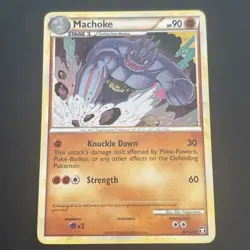 Machoke 40/102 Regular HGSS: Triumphant Pokemon TCG LP 2010 - Image 1