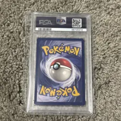 1999 POKEMON FOSSIL #60 GAMBLER PSA NM-MT 8 - Image 2