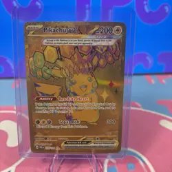 Pikachu ex 179/131 Hyper Rare Pokemon TCG: Prismatic Evolutions (Pack Fresh) NM+ - Image 1
