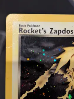 Rocket's Zapdos Gym Challenge 15/132 Holo 1st Edition Rare - Pokemon TCG CREASED - Image 4