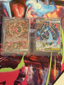 Pokemon TCG Mega Charizard X Ex 023 & Oricorio Ex 024 Phantasmal UPC Promo Set - Image 1