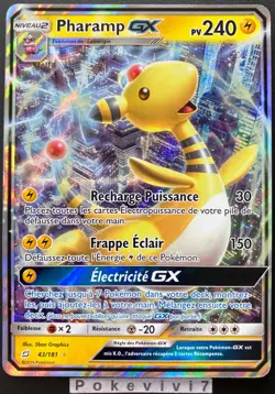 Carte Pokemon PHARAMP 43/181 GX Soleil et Lune 9 SL9 FR NEUF - Image 1