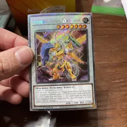 Yu-Gi-Oh! TCG Power Tool Dragon RA04-EN135 Platinum Secret Rare 1st Edition - Image 2