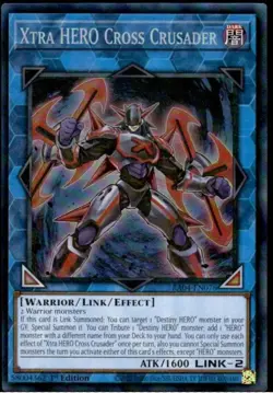 1x Xtra HERO Cross Crusader (PCR) - 1st NM Eng YuGiOh - Quarter Century Stampede - Image 1