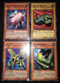 Yu-Gi-Oh! Kleine und Grosse Motte, Larve, Kokon, MRD, Common, Rare, 2.A., EX-LP - Image 1