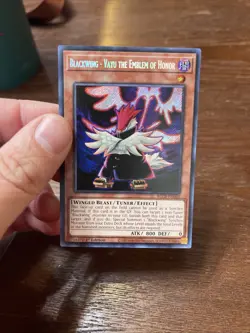 Yugioh Blackwing - Vayu the Emblem of Honor BLCR-EN060 Secret 1st Edition NM - Image 5