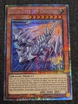 Yugioh! Blue-Eyes Jet Dragon - BACH-EN004 - Starlight Rare - 1st Edition Near Mi - Image 1