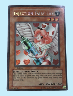 Yu-Gi-Oh! Injection Fairy Lily LOD-100 1st Edition Ultra Rare Foil - Mod Play - Image 1