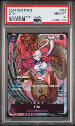 2024 ONE PIECE CHAMP 2023 EVENT PACK #031 UTA PSA 10 - Image 1