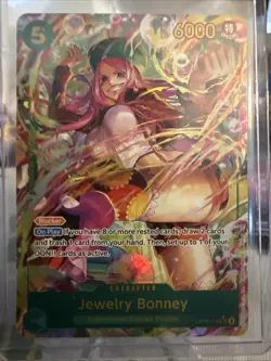 One Piece CCG Jewelry Bonney OP12-118 Alternate Art English Never Played Mint - Image 1