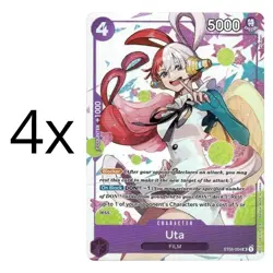 One Piece TCG 4x UTA ST05-004 Uta Collection - ENG ENGLISH - Image 1