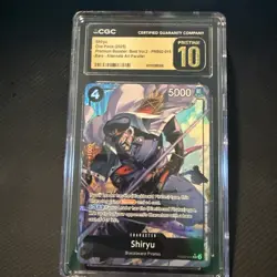 2025 One Piece PRB02 Shiryu Alt Art #015 CGC PRISTINE 10 - Image 1