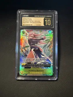 2025 ONE PIECE OP13-CARRYING ON HIS WILL AA JEWELRY BONNEY CGC PRISTINE 10 - Image 1
