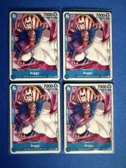 Buggy One Piece TCG Legacy of the Master OP12-049 Common QTY 4 ships PWE - Image 1