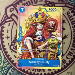 Monkey.D.Luffy (2nd Anniversary Stamped Promo) P-043 - One Piece TCG - English - Image 3
