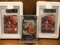 One Piece 1st Anniversary Monkey D Luffy #ST01-012 BGS 10 Black Label EN/JP - Image 1