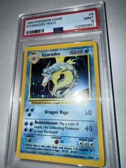 1999 Pokemon TCG Gyarados Base Set Holo Card 6/102 Unlimited Rare PSA 9 Mint - Image 4