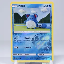 Pokemon - Burning Shadows - Marill 34/147 Reverse Holo LP/NM Card - Image 1