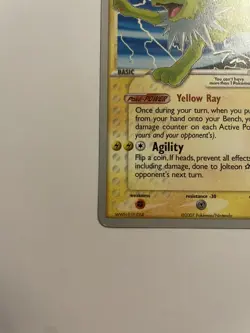 Jolteon Gold Star 101/108 World Championship 2007 LP-NM Pokemon Card Tom Roos - Image 5