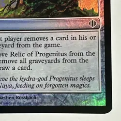 Relic of Progenitus 218/249 FOIL Card Shards of Alara Magic the Gathering MTG LP - Image 5