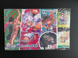 One Piece Card Game Learn Together Deck Set Sealed +Promo Op10-111 Luffy Chopper - Image 2