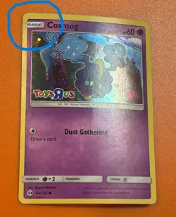COSMOG Damaged Pokemon Card, 64/149 - 2017, Toys R Us Exclusive, HP 60, Holograp - Image 4