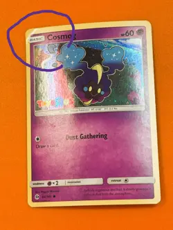 COSMOG Damaged Pokemon Card, 64/149 - 2017, Toys R Us Exclusive, HP 60, Holograp - Image 5