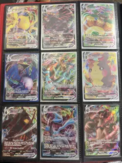 Pokemon 9 Card VMAX Lot SWSH NM/MINT Fusion Strike Shining Fates & More - Image 1