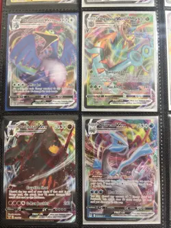 Pokemon 9 Card VMAX Lot SWSH NM/MINT Fusion Strike Shining Fates & More - Image 3