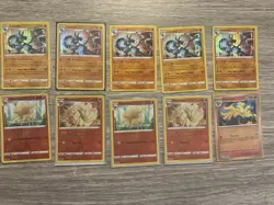 Pokemon (10) SWSH S&C Ninetales - Lucario Card Lot Reverse Holos & Holos NM/MT - Image 1