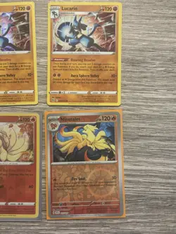 Pokemon (10) SWSH S&C Ninetales - Lucario Card Lot Reverse Holos & Holos NM/MT - Image 4