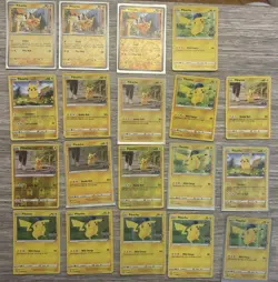 Pokemon (18) SWSH S&C Pikachu Card Lot Reverse Holos & Holos NM/MT - Image 1