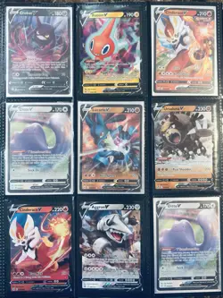 Pokemon 27 V Card Lot SWSH NM/MINT Evolving Skies Fusion Strike & More - Image 2
