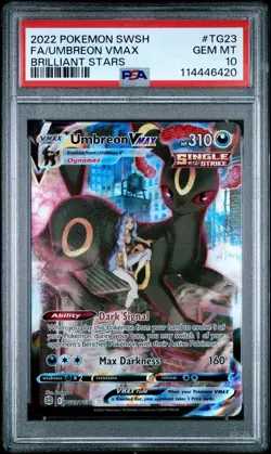 PSA 10 Umbreon VMAX TG23/TG30 Alternate Art CHR Brilliant Stars Pokemon Card - Image 1