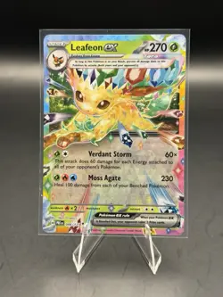 Pokemon TCG Leafeon EX 6/131 Prismatic Evolutions Double Rare Holo Card - Image 1