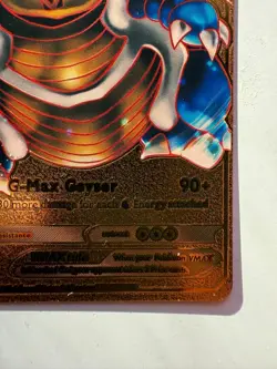 Pokemon Blastoise VMAX Gold Foil Display Card Black Star Promo (estimate PSA 10) - Image 4