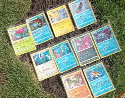 Pokemon Card Lot: Mixed Sets, All Vertical Stripe Holos With Pokemon Go Set - Image 1