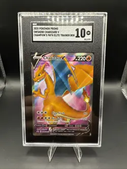 Charizard V SWSH050 SWSH: Sword & Shield Promo Cards Holo SGC 10 - Image 1