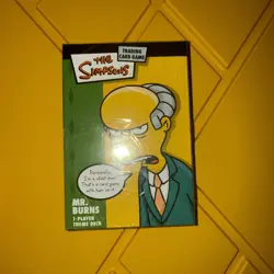 The Simpsons Trading Card Game Mr. Burns Theme Deck Sealed OOP - TCG Starter - Image 1