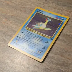 Pokemon Lapras 10/62 Fossil Holo Rare 80HP Unlimited TCG Card English - Image 2