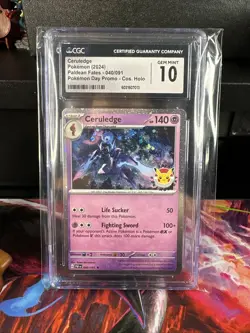 Pokemon TCG CGC 10 Ceruledge 040/091 Holo Pokemon Day Promo Card 2024 - Image 1